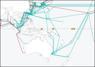 Connexions en Asie et en Australie